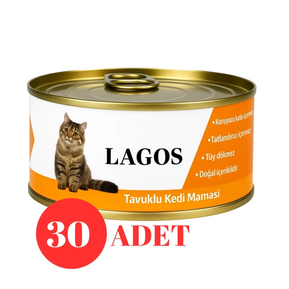 Lagos Tavuklu Kedi Maması 150 GR x 30 Adet ürün görseli 1