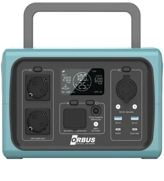 Orbus 600Watt Power Station Taşınabilir Güç Kaynağı ürün görseli 1