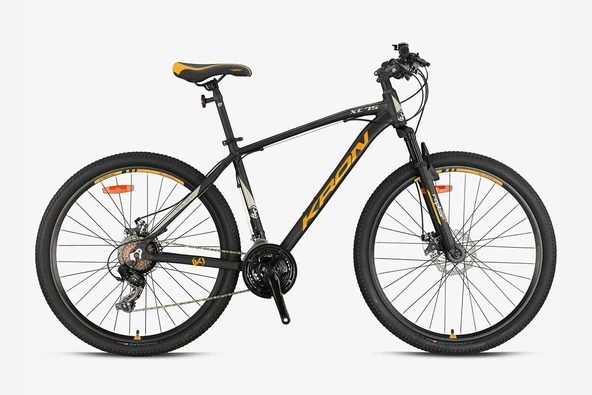 KRON XC 75 26 JANT  MTB - 14' - 21 Vites - M.Disc - Mat Siyah-Neon Sarı/Bej ürün görseli 1