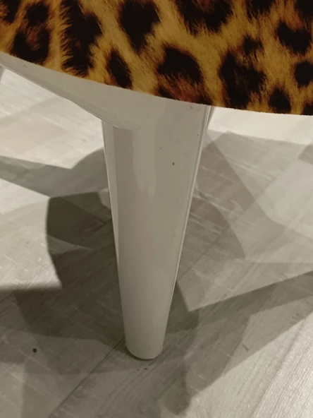 MERCAN MOBİLYA LEOPAR DESENLİ PUF BENCH - Resim 5