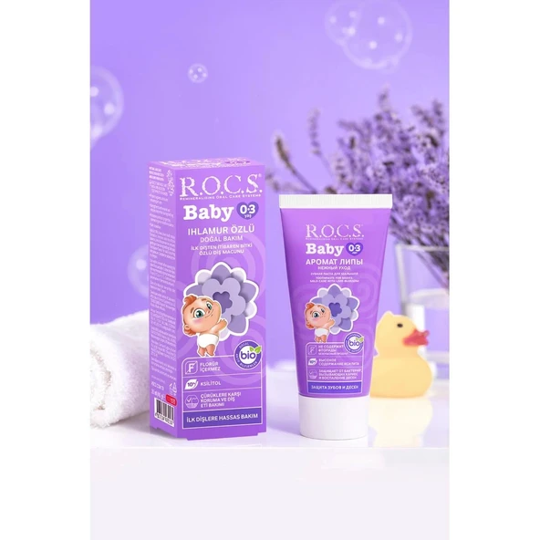 R.o.c.s Baby 0-3 Yaş Ihlamur Özlü Diş Macunu 35ml ürün görseli 1