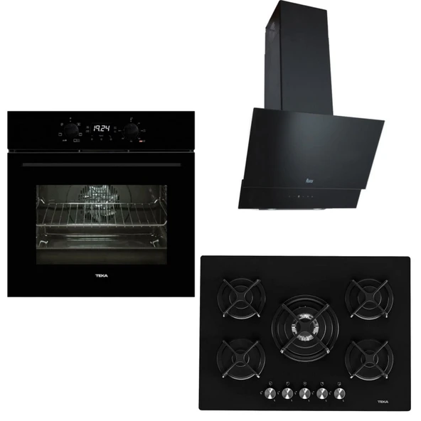Teka Siyah Ankastre Set ( HAK 625 BK BörekŞefim  - ATV 60 Siyah - Teka Hf Lux 70 5g Aı Al Tr Cı Ankastre Ocak ) ürün görseli 1