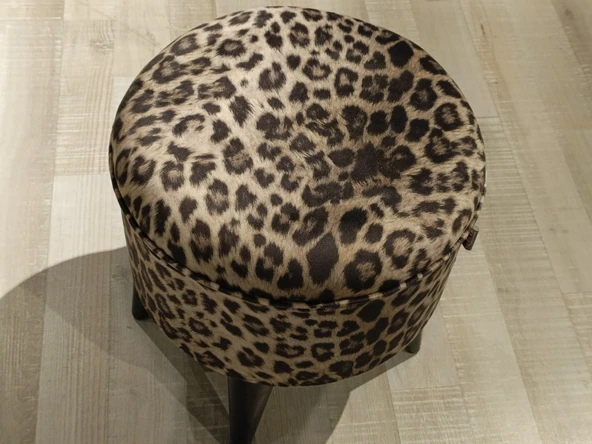 MERCAN MOBİLYA LEOPAR DESENLİ PUF BENCH ürün görseli 1