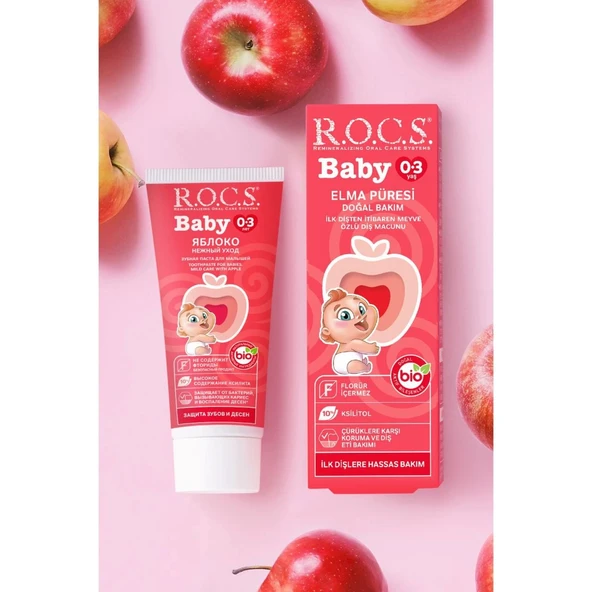 R.o.c.s Baby 0-3 Yaş Elma Püresi Diş Macunu 35ml ürün görseli 1
