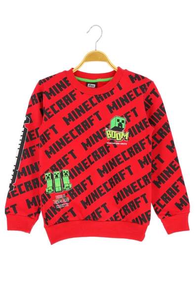 Erkek Çocuk Sweatshirt Minecraft Baskılı - Resim 10
