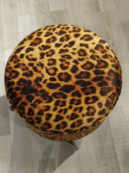 MERCAN MOBİLYA LEOPAR DESENLİ PUF BENCH - Resim 3