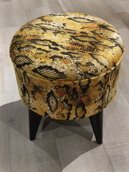 MERCAN MOBİLYA  Leopar Desenli PUF  BENCH ürün görseli 1