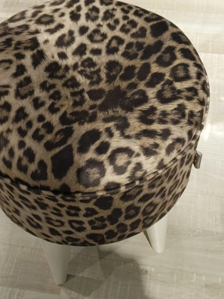 MERCAN MOBİLYA LEOPAR DESENLİ PUF BENCH - Resim 4