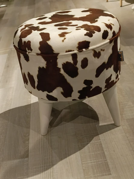 MERCAN MOBİLYA LEOPAR DESENLİ PUF BENCH - Resim 2