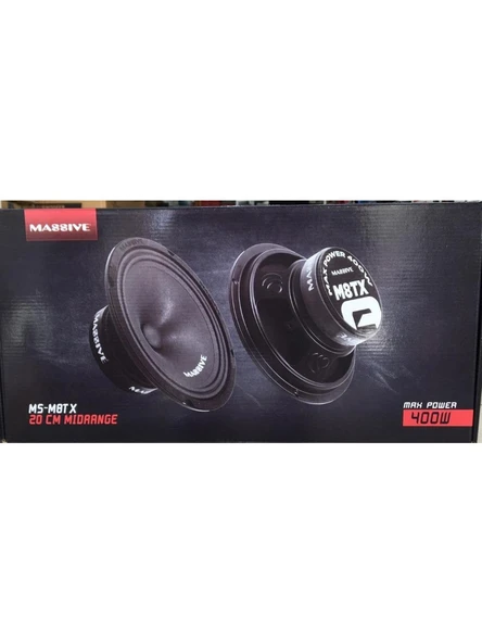 Massive Ms-M8Tx 20 Cm Midrange Hoparlör 400 Wat Maximum Power ÇifT - Resim 2