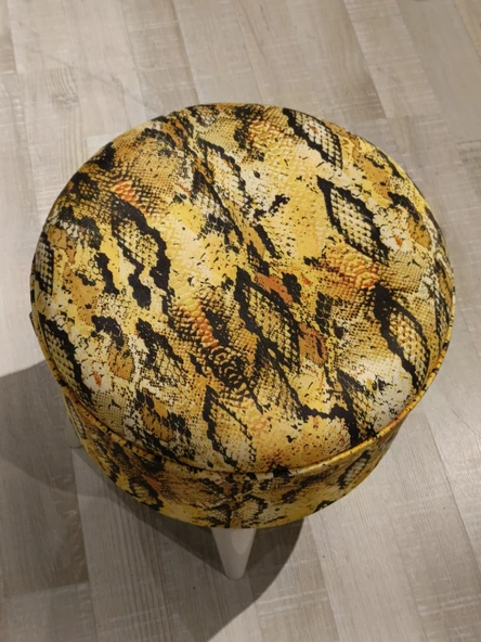 MERCAN MOBİLYA LEOPAR DESENLİ PUF BENCH - Resim 5
