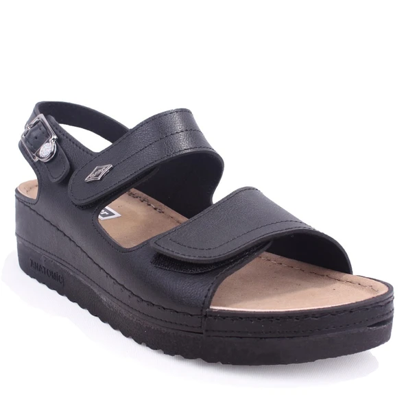 Dagoster DZA37-3014 Siyah Günlük Ortopedik Kadın Sandalet ürün görseli 1