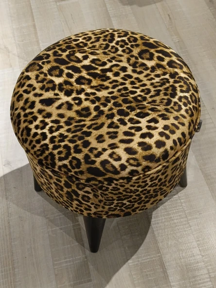 MERCAN MOBİLYA LEOPAR DESENLİ PUF BENCH ürün görseli 1