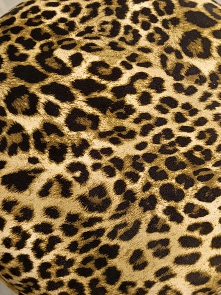 MERCAN MOBİLYA LEOPAR DESENLİ PUF BENCH - Resim 4