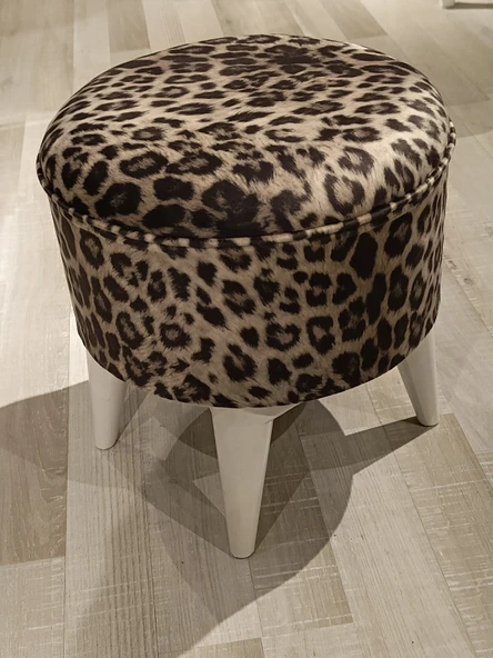 MERCAN MOBİLYA LEOPAR DESENLİ PUF BENCH ürün görseli 1