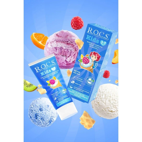 R.o.c.s Kids 3-7 Yaş Meyve Külahı Diş Macunu 45g ürün görseli 1