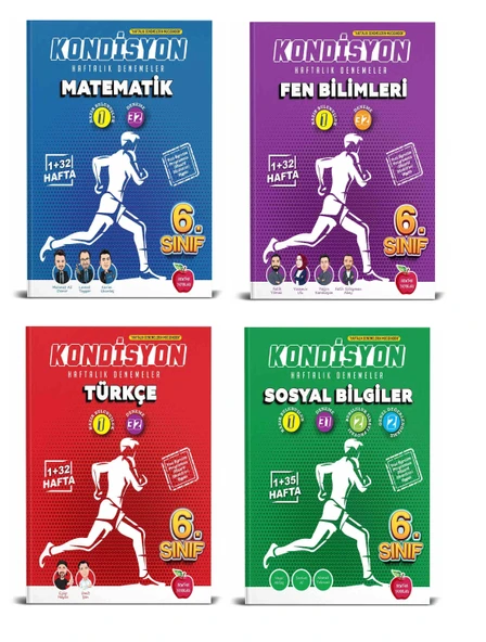 Newton Yayınları 6. Sınıf Tüm Dersler Kondisyon Denemeleri Seti Yeni Maarif ürün görseli 1