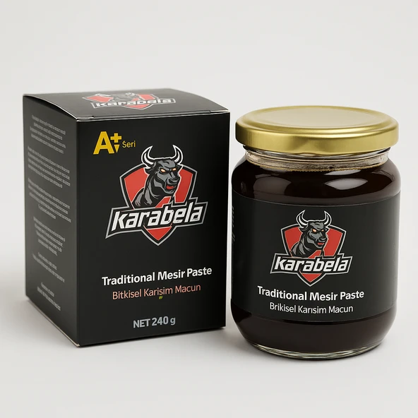 Karabela Bitkisel Karışımlı Macun 240g  Erkeklere Özel Enerji ve Güç Takviyesi ürün görseli 1