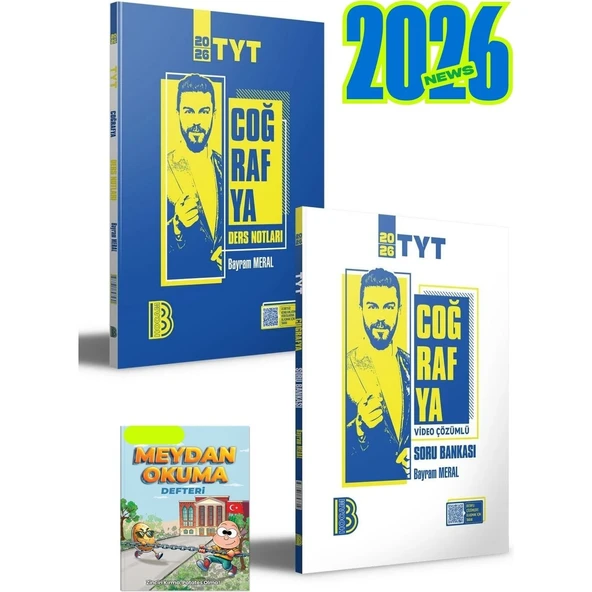 2026 Tyt Coğrafya Ders Notları ve Çözümlü Soru Bankası Seti 2 Kitap ürün görseli 1