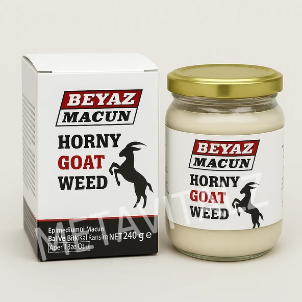 Beyaz Macun 240g Erkeklere Özel Enerji ve Güç Desteği Epimedyumlu Karışım ürün görseli 1