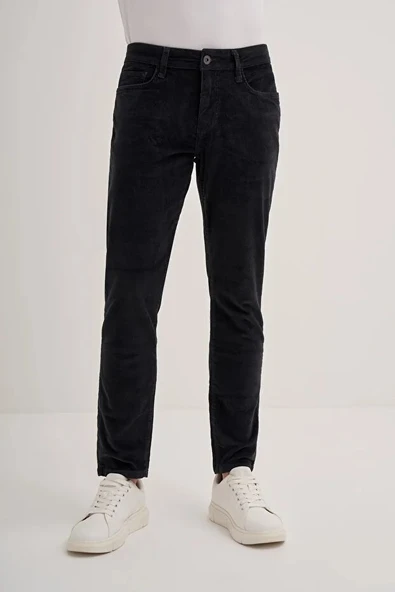 Cazador Vintage Terry Slim Fit Boru Paça Kadife Pantolon ürün görseli 1