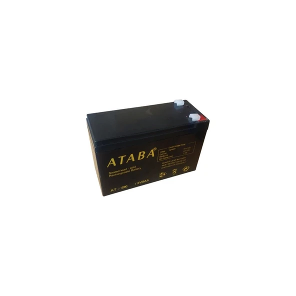 Ataba AT-1290 12V 9AH Bakımsız Kuru Akü ürün görseli 1