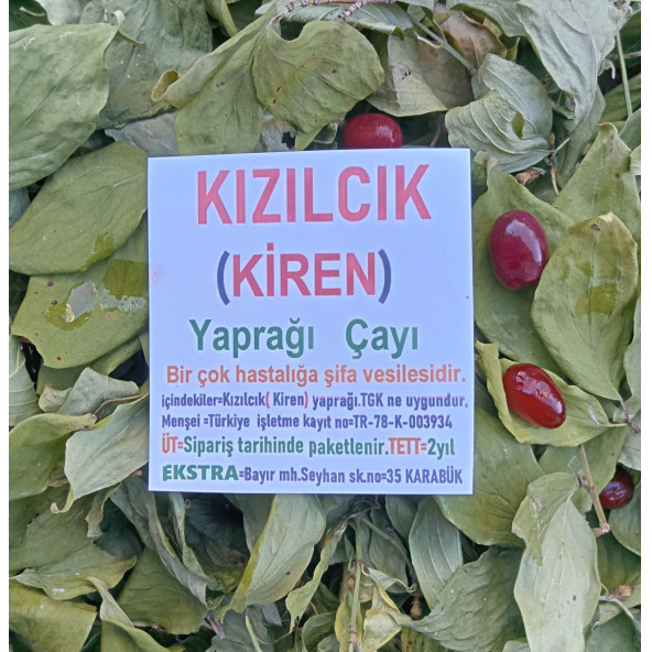 Kızılcık Kiren Yaprağı Bitki Çayı 50 G ürün görseli 1