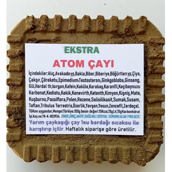 Atom Çayı Bitki Çayı 5 Fincan Poşet ürün görseli 1