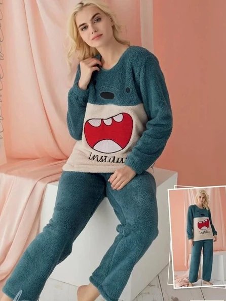 Polkan 17827 Bayan Velsof Polar Pijama Takım ürün görseli 1