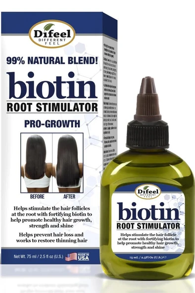 Difeel Biotin İnce ve Yavaş Uzayan Saçlara Özel Saç Bakım Solüsyonu 75ML ürün görseli 1