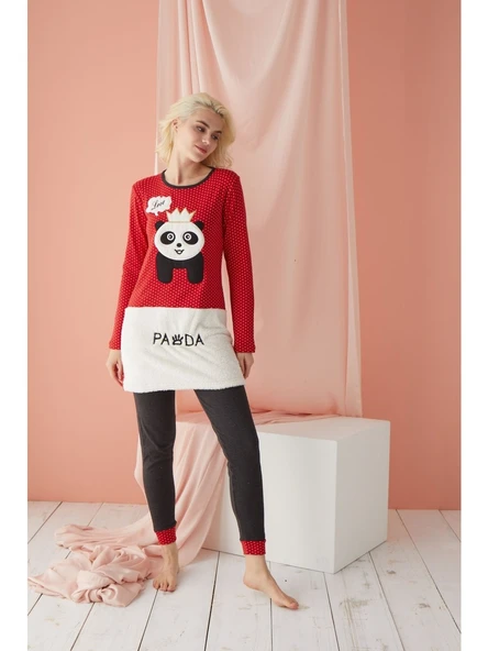 Polkan 5180 Interlok Polarlı Kadın Pijama Takımı ürün görseli 1
