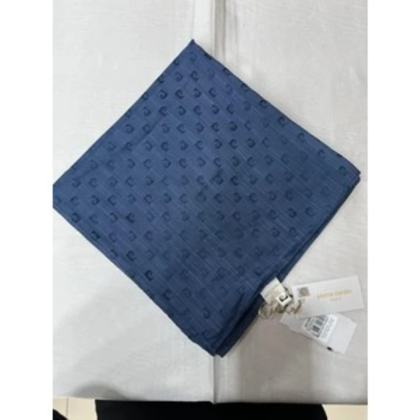 Logolu İpek Koton Jakar Eşarp - 8933984 - Resim 7