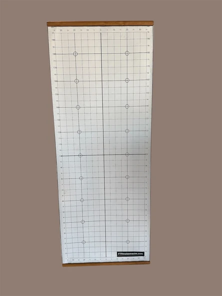 POSTÜR ANALİZ CETVELİ BRANDA DUVARA ASILABİLİR APARATLI ürün görseli 1