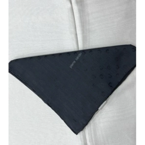 Logolu İpek Koton Jakar Eşarp - 8933984 - Resim 3