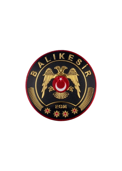 BALIKESİR Çevik Kuvvet Polis Arması 3D Plastik TPU, Yeni Tip, Cırtlı, Standart Ölçü, ürün görseli 1