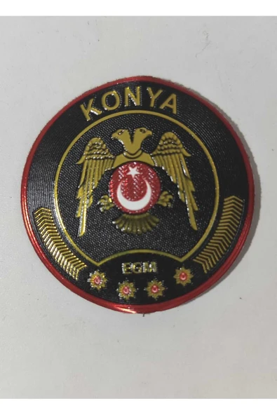 KONYA Çevik Kuvvet Polis Arması 3D Plastik TPU, Yeni Tip, Cırtlı, Standart Ölçü, ürün görseli 1