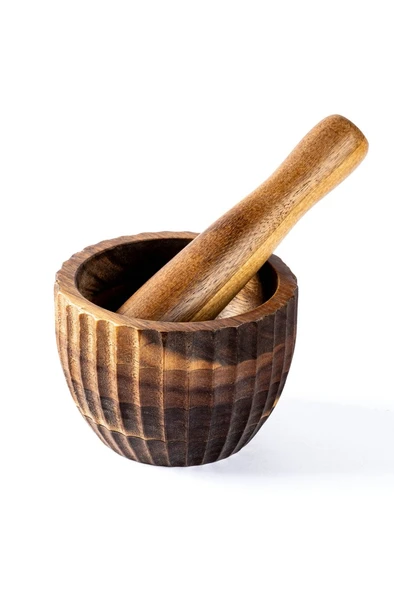 Tantitoni AKASYA AĞACI TIRTIKLI HAVAN SETİ 12X8CM ürün görseli 1