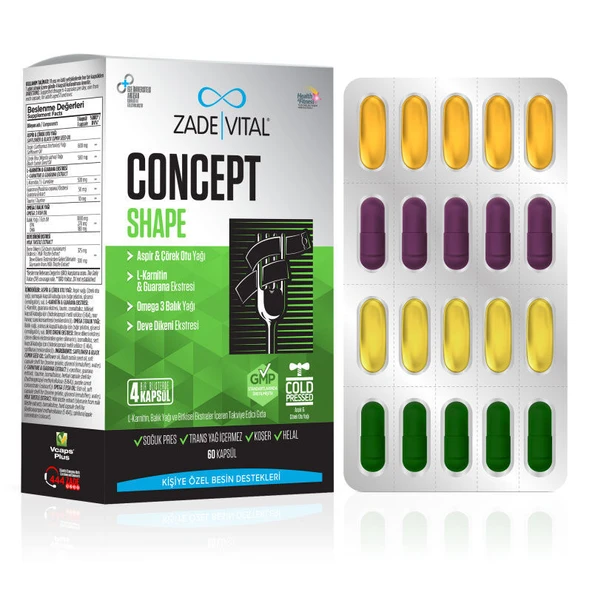 Zade Vital Concept Shape 60 Kapsül ürün görseli 1