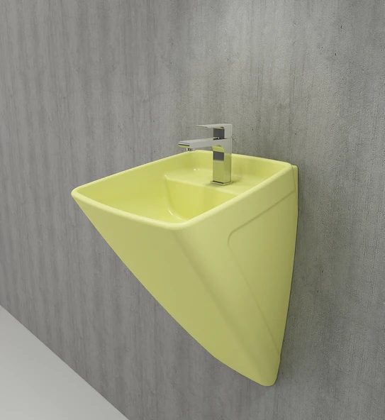 Bocchi Firenze Asma Monoblok Lavabo Mat Sarı 1082-026-0126 ürün görseli 1