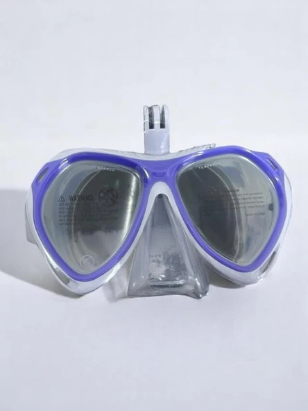 Speedo SOL25003-LAZB Ju Dual Lenses Mask With Camera Mount Çocuk Yüzücü Gözlüğü ürün görseli 1