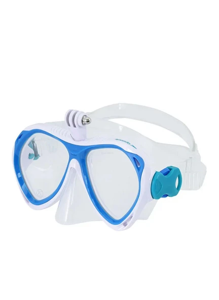 Speedo SOL25003-RLPL Ju Dual Lenses Mask With Camera Mount Çocuk Yüzücü Gözlüğü ürün görseli 1
