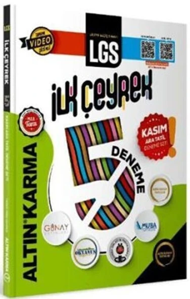 8. Sınıf LGS İlk Çeyrek 5 li Deneme Altın Karma Yayınları ürün görseli 1