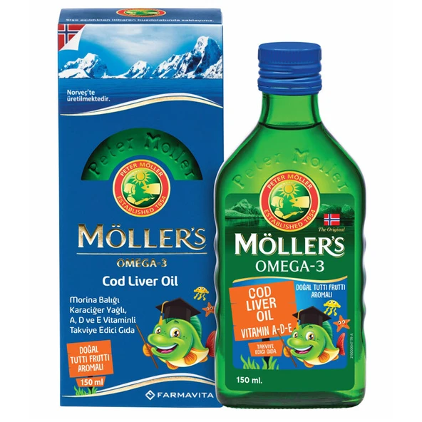Möllers Omega-3 Balık Yağı Sıvı Formu 150 ml ürün görseli 1