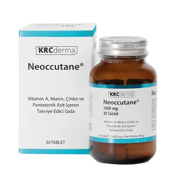 KRC Derma Neoccutane Takviye Edici Gıda 1600 mg 30 Tablet ürün görseli 1