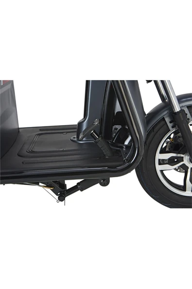 Marka St Max Elit 940 Elektrikli Moped Gri - Resim 3