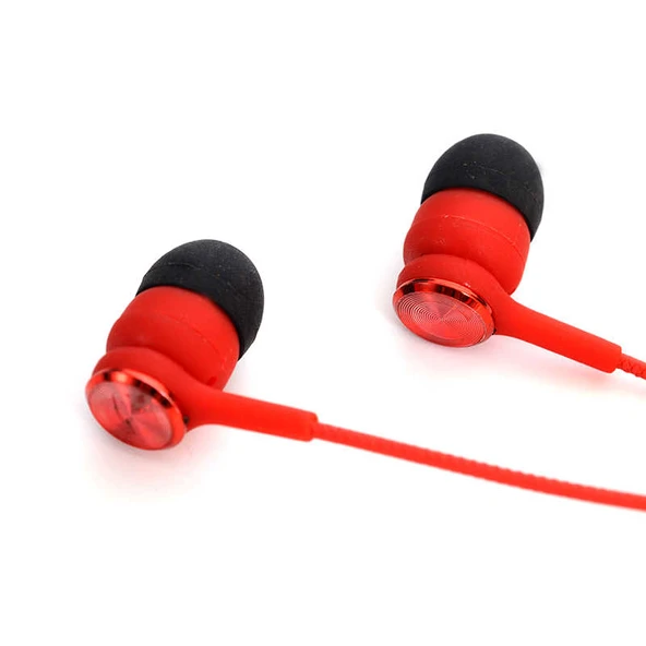 HEPTEKİLETİŞİM ER03 3.5mm Kulaklık - Kırmızı ürün görseli 1