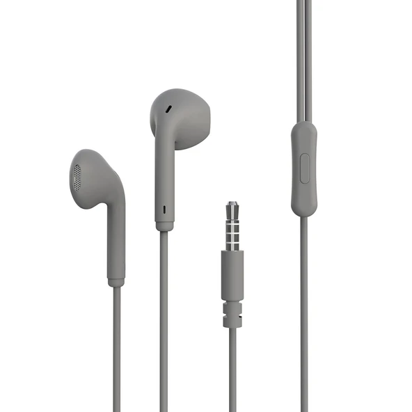 ​HEPTEKİLETİŞİM ER06 3.5mm Kulaklık - Gri ürün görseli 1