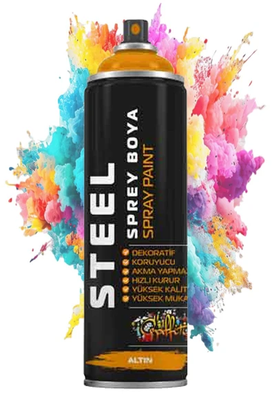 Sprey Boya 200 ml 1 Adet Hızlı Kuruyan Renkli Profesyonel Ahşap Plastik Demir Metal Cam Porselen Duvar Sprey Boya ürün görseli 1