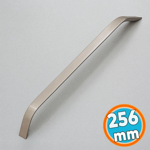 Mobilya Çekmece Mutfak Dolabı Dolap Kapak Kulpları Kulb Kulpu 25.6 cm Metal İnox Kulp 256 mm ürün görseli 1