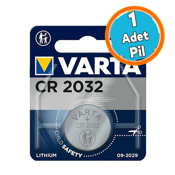 1 Adet Düğme Para Pili CR2032 Anahtar Saat Oyuncak Elektronik Cihaz 3V 80 mAh Blister Lityum Batarya ürün görseli 1